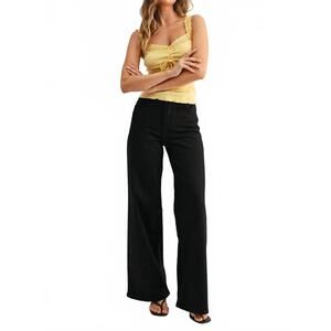 NEW JBD. palazzo jean in black
